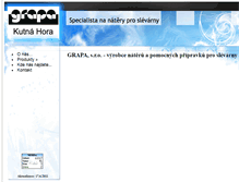 Tablet Screenshot of grapa-kh.cz